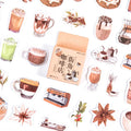 Stickers Coin Coffee Shop Série Box-packed Ins Style Journal Journal Stickers