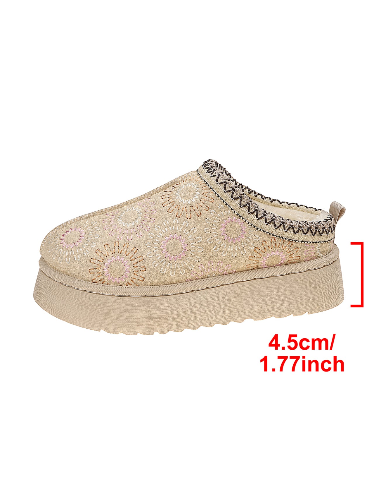 Femmes Chaussures de coton Flèche doublée épais Bottes rembourrées Plus Taille Style ethnique Bottes de neige