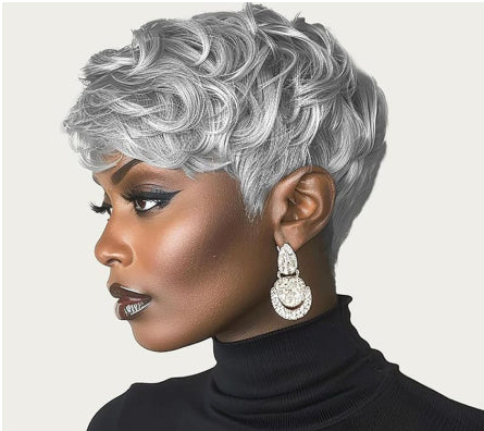 Wig Short Curly Layered Wig