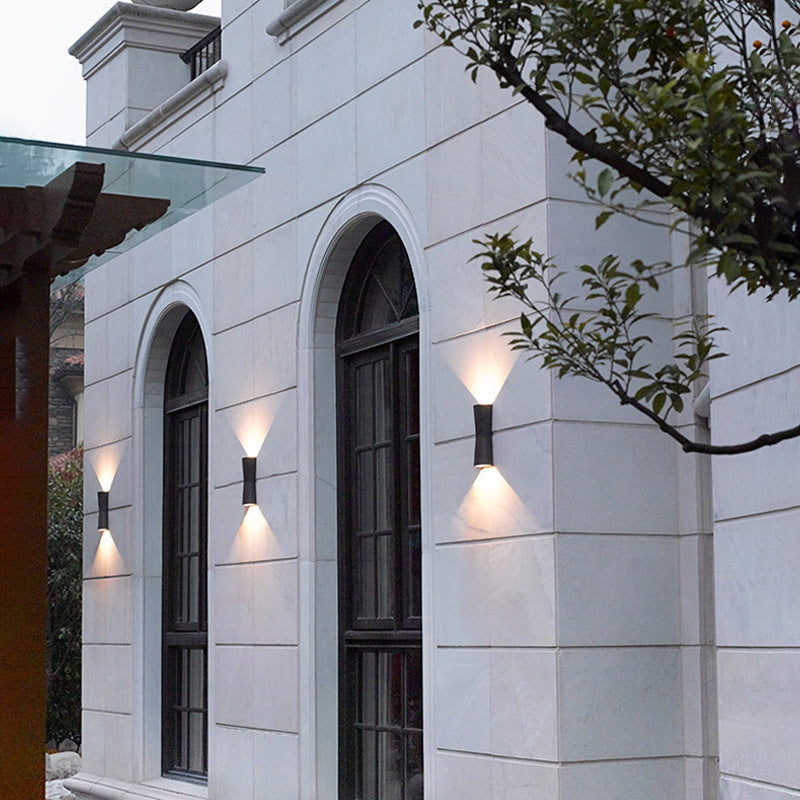 Outdoor courtyard path and balcony wall lights