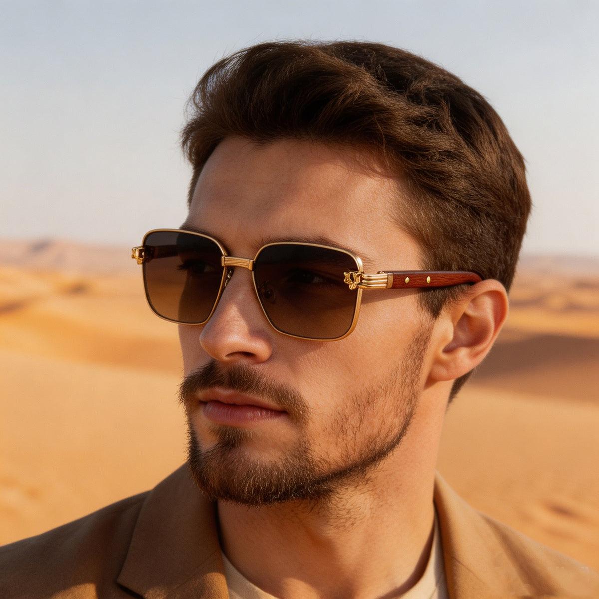 Lunettes de soleil européennes et américaines pour hommes
