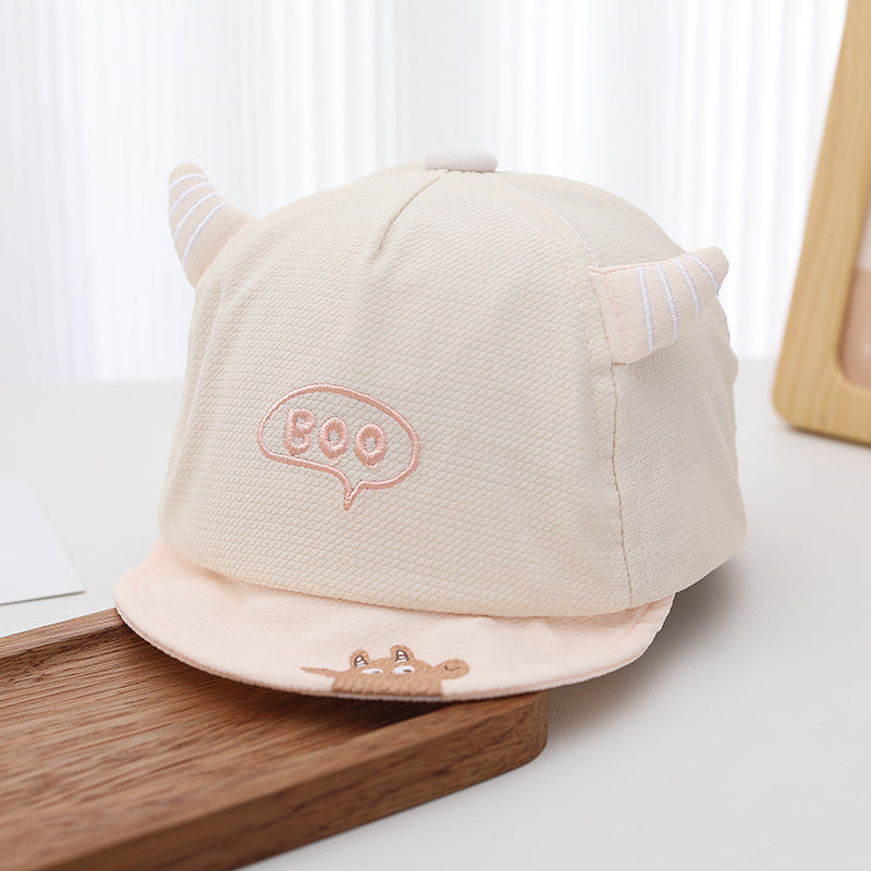 Les garçons et les filles en forme de corne décoratif Monstre de dessin animé Casquette de baseball pour enfants avec un mignon