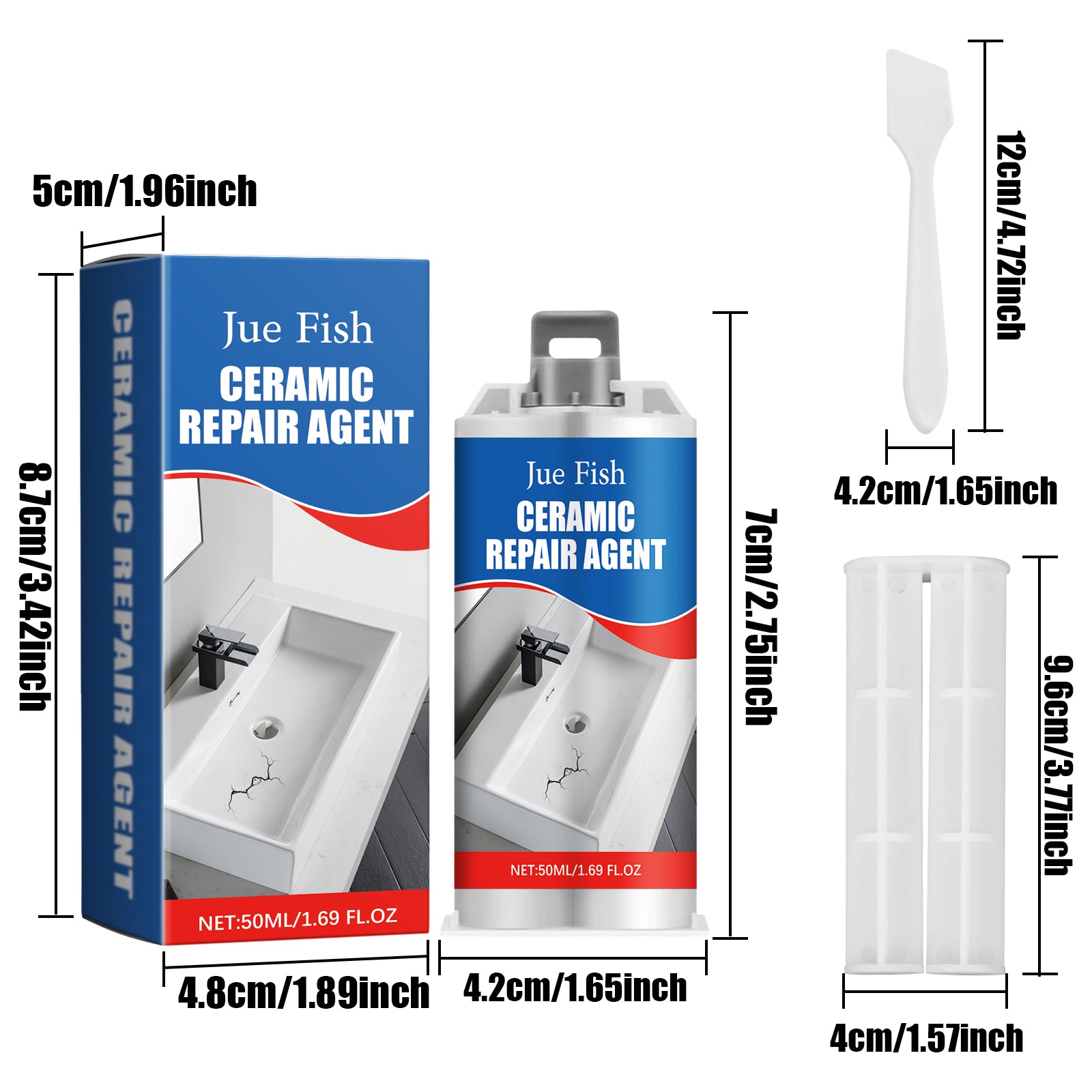 50ml Bouteille de réparation de carreaux Adhésif-2 Tools1box
