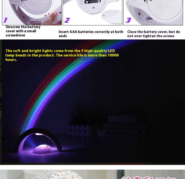 Projecteur créatif de deuxième génération Rainbow Starry Rainbow