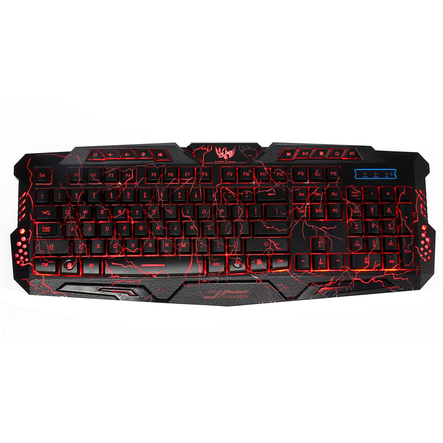 Clavier crack de jeu rétroéclairé