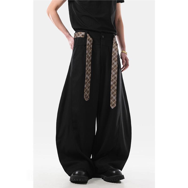 Style américain Vintage Relaxed-fit Pantalons large-lég
