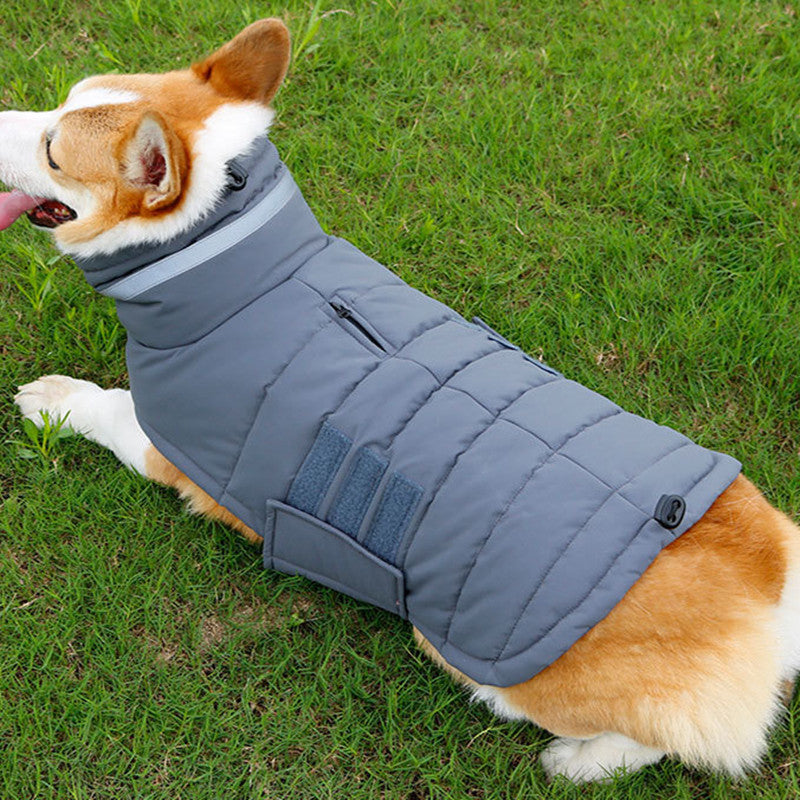 Manteau de chien d'hiver imperméable Vêtements pour animaux de compagnie Medum Grands chiens chaud Thicken Dog Vest Custome