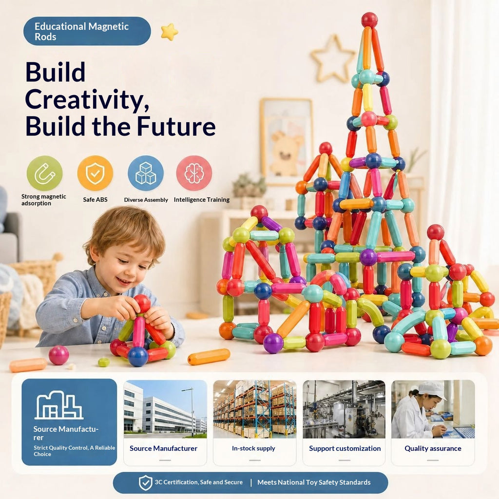 Éducation Jouet parent-enfant Apprentissage précoce Montage magnétique
