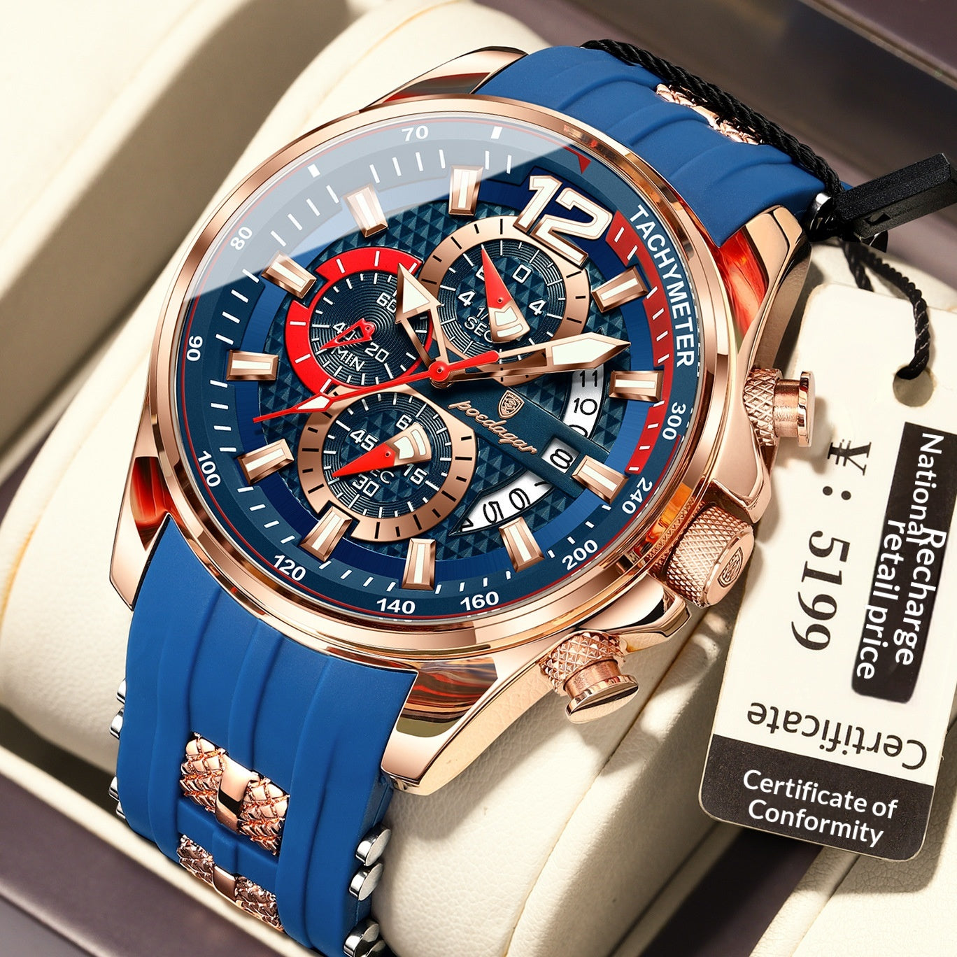 Montres de sport homme étanche Et lumineux