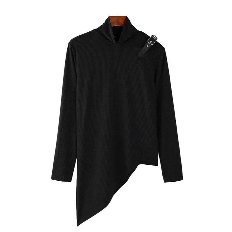 T-shirt de sport à manches longues pour hommes Mock-Neck Base-Layer