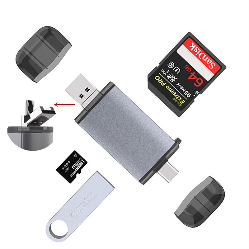 Lecteur de cartes multifonctions universel pour ordinateur et téléphone mobile