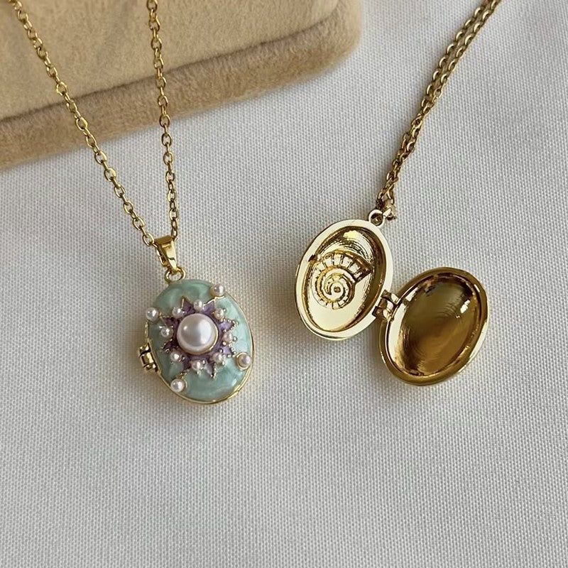 Personnalité Tendance Retro Collier peint Pendentif