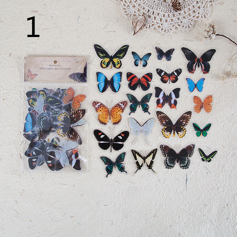 Sticker Wings Herbarium Series Handbook Material Décoration