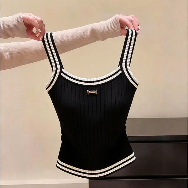 Camisole de base intérieure tricotée pour femmes