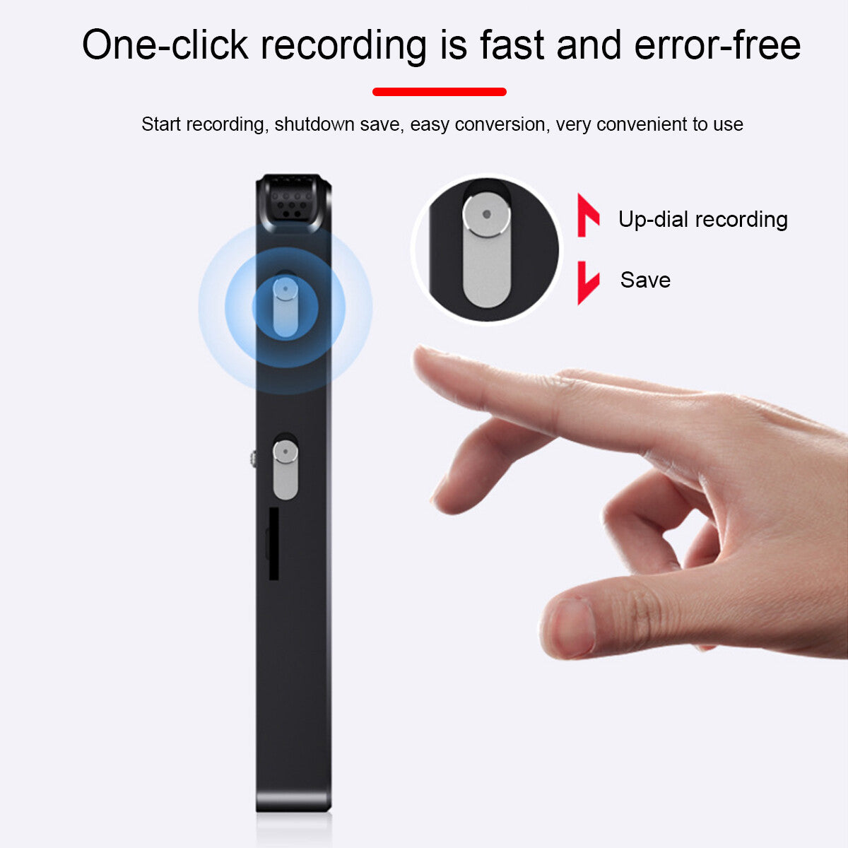 128G Enregistreur audio Spy Digital Voice activé Mini lecteur MP3 dictaphone son