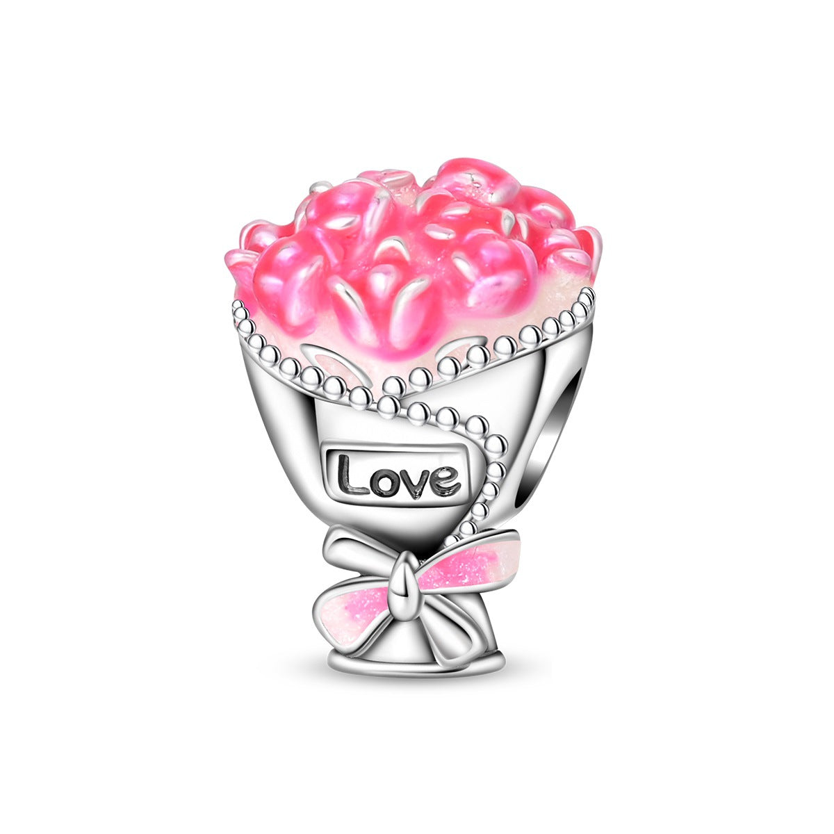 Pendentif romantique et bracelet perlé