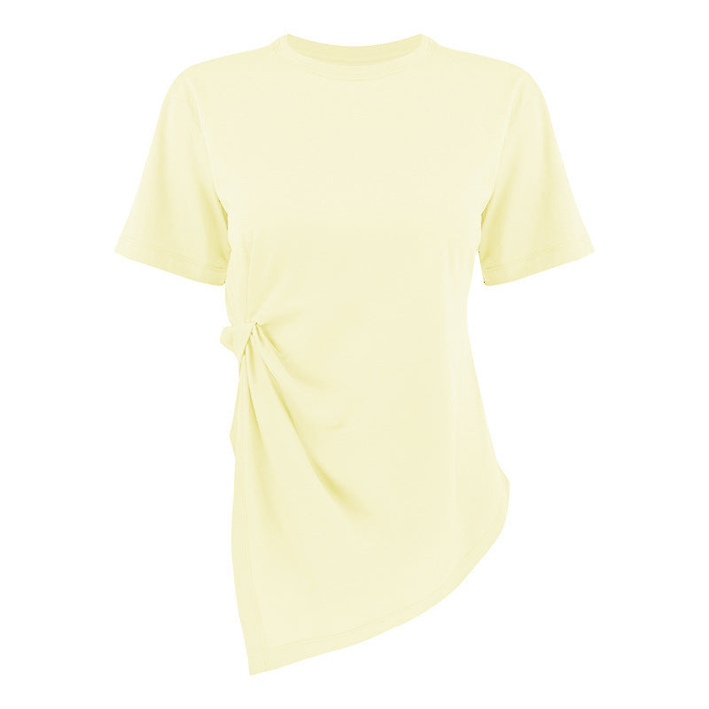 T-shirt de yoga à manches courtes pour femmes
