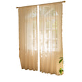 Couleur bois Dentelle Mesh Rideaux Chambre à coucher