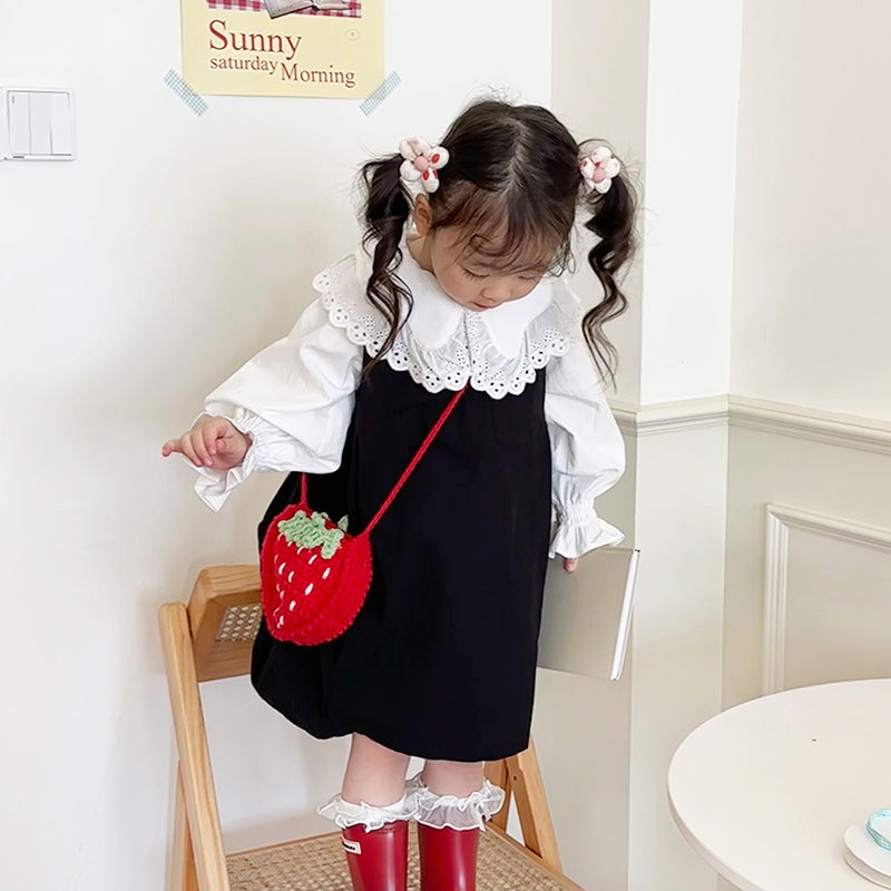Sac de corps en laine de laine pour enfants fait main