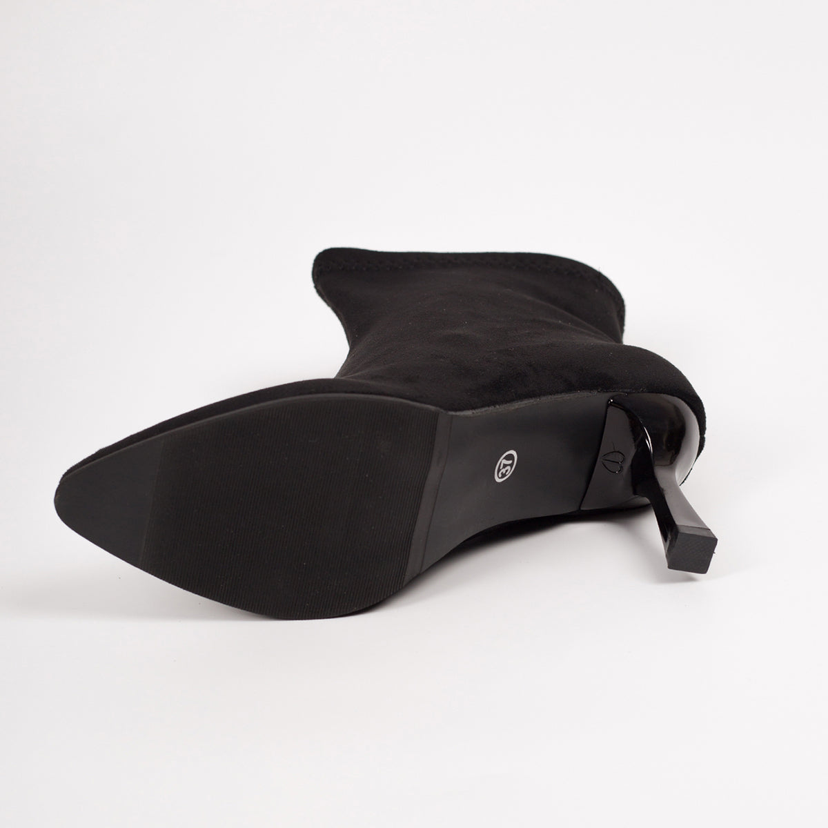 Arrivée Bottes de chevilles de femmes Stiletto talon haute pointe orteil Suede Tir sur la mode Bottes Com