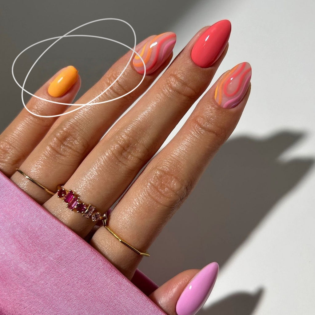 Astuce d'ongle terminée Wearable Court Square