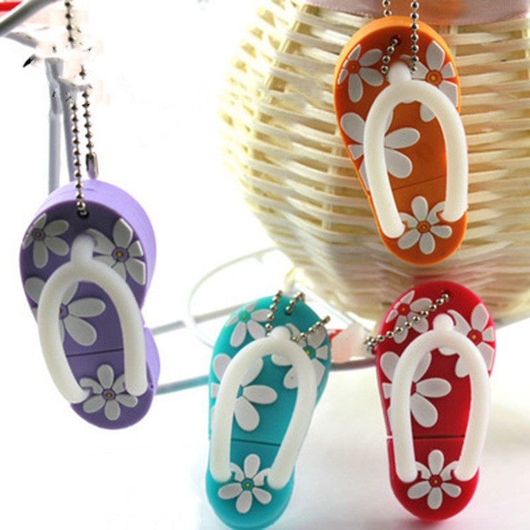 Cartoon Creative Beach Shoes U Disk Mode Mini personnalisation