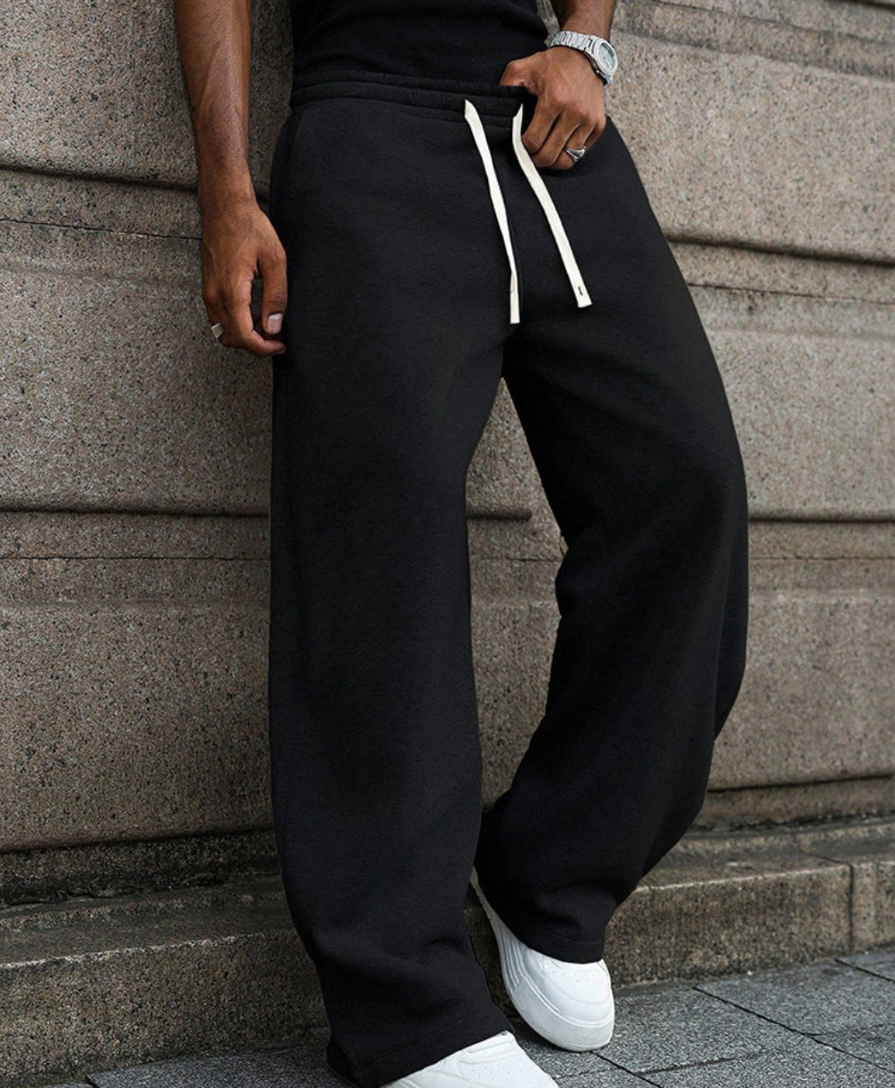 Sweatpants à cordons d'appui occasionnels pour hommes