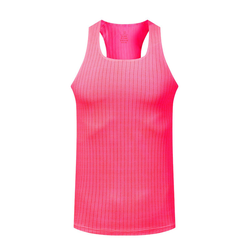 Hommes Solid-colore Athletic Casual Respirant Haut de réservoir à séchage rapide