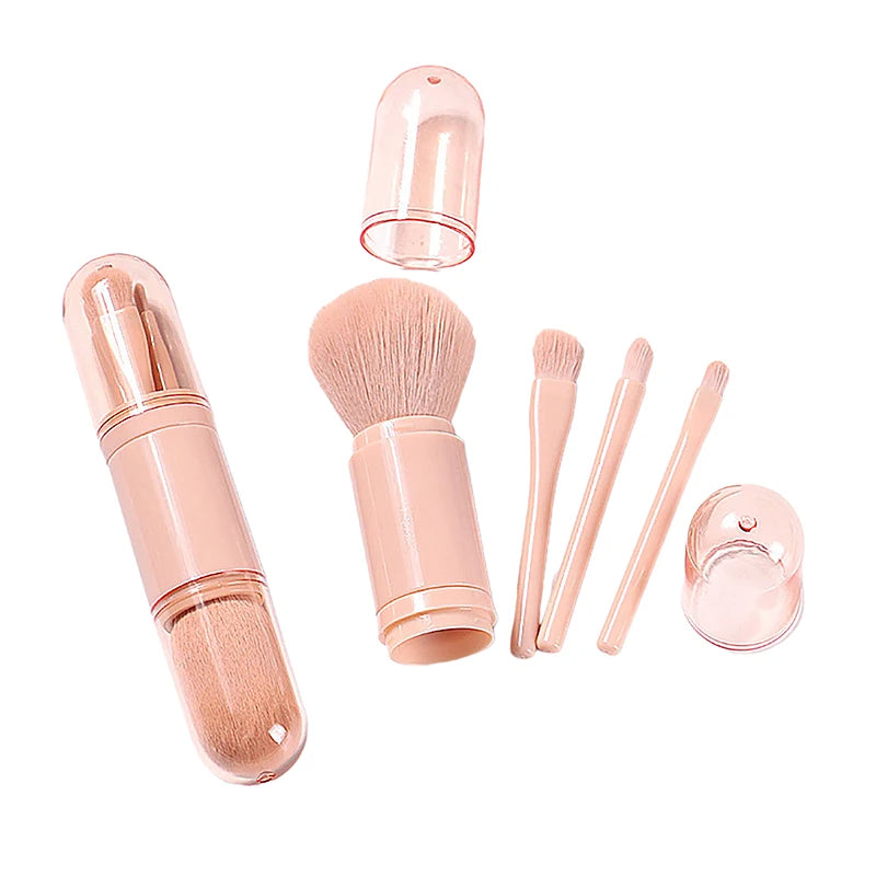 Brosse de maquillage portable 4en1 Brosse de beauté