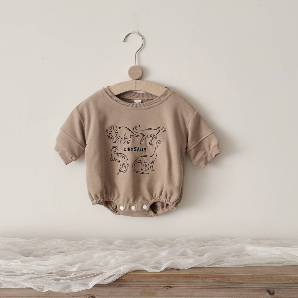 Versatile Casual Col d'équipage Baby Onesie Hoodie