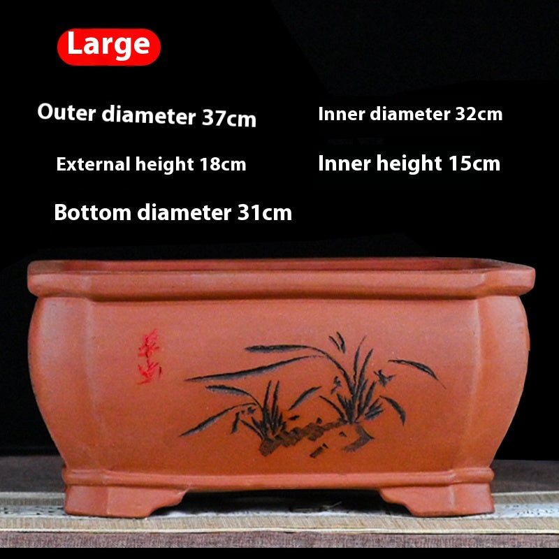 Pot de fleurs de sable violet Pot de plantes de jardin Bonsai