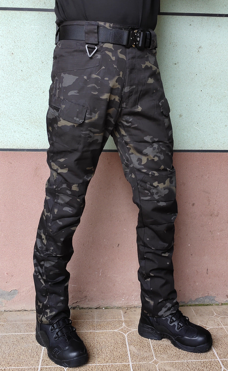 Pantalons de formation en tissu de plaid