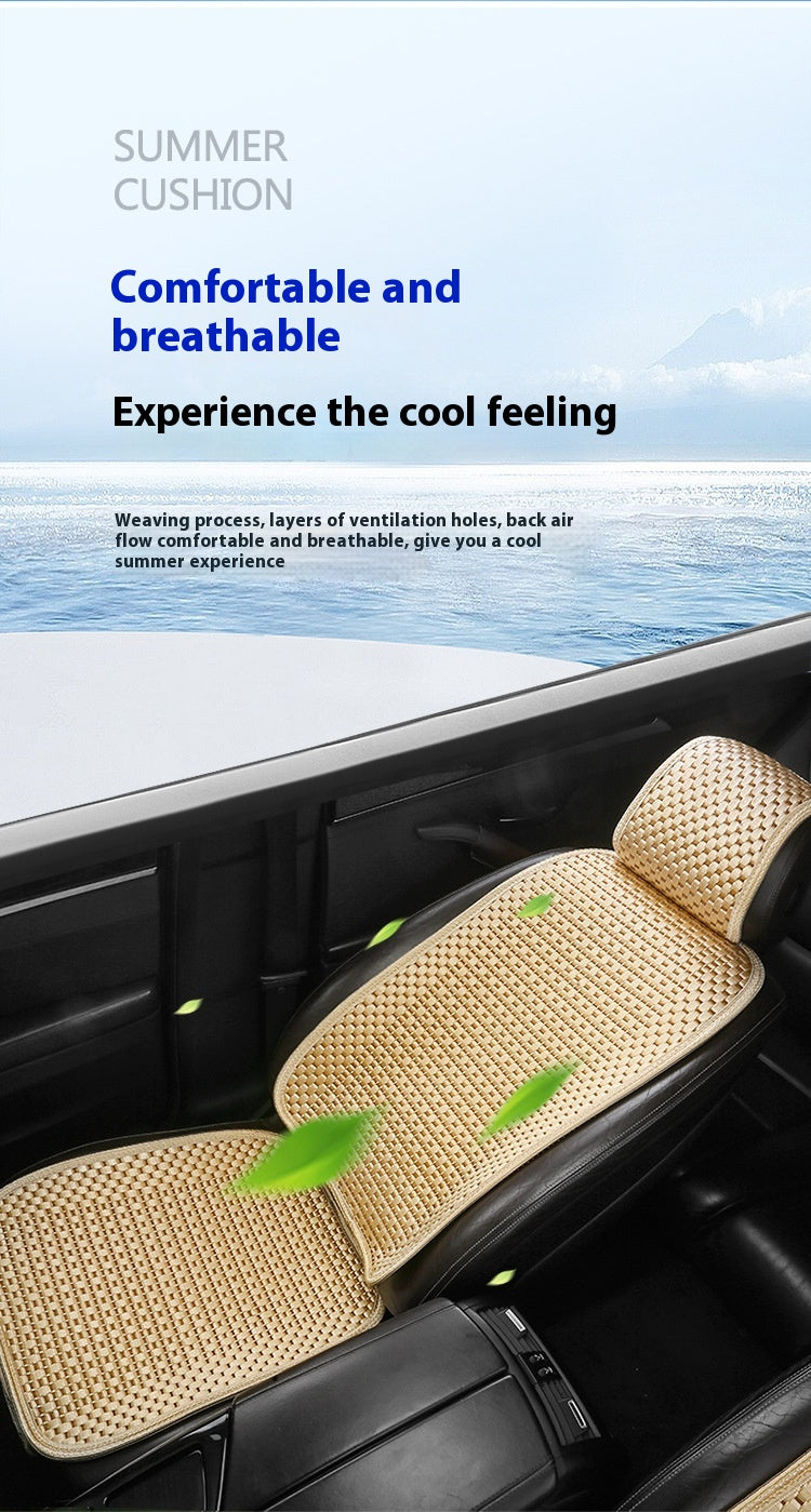 Coussin d'été minimaliste de siège de voiture en soie de glace