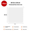Drain de sol déodorant mat-blanc grand 20cm*20cm-1 pièce