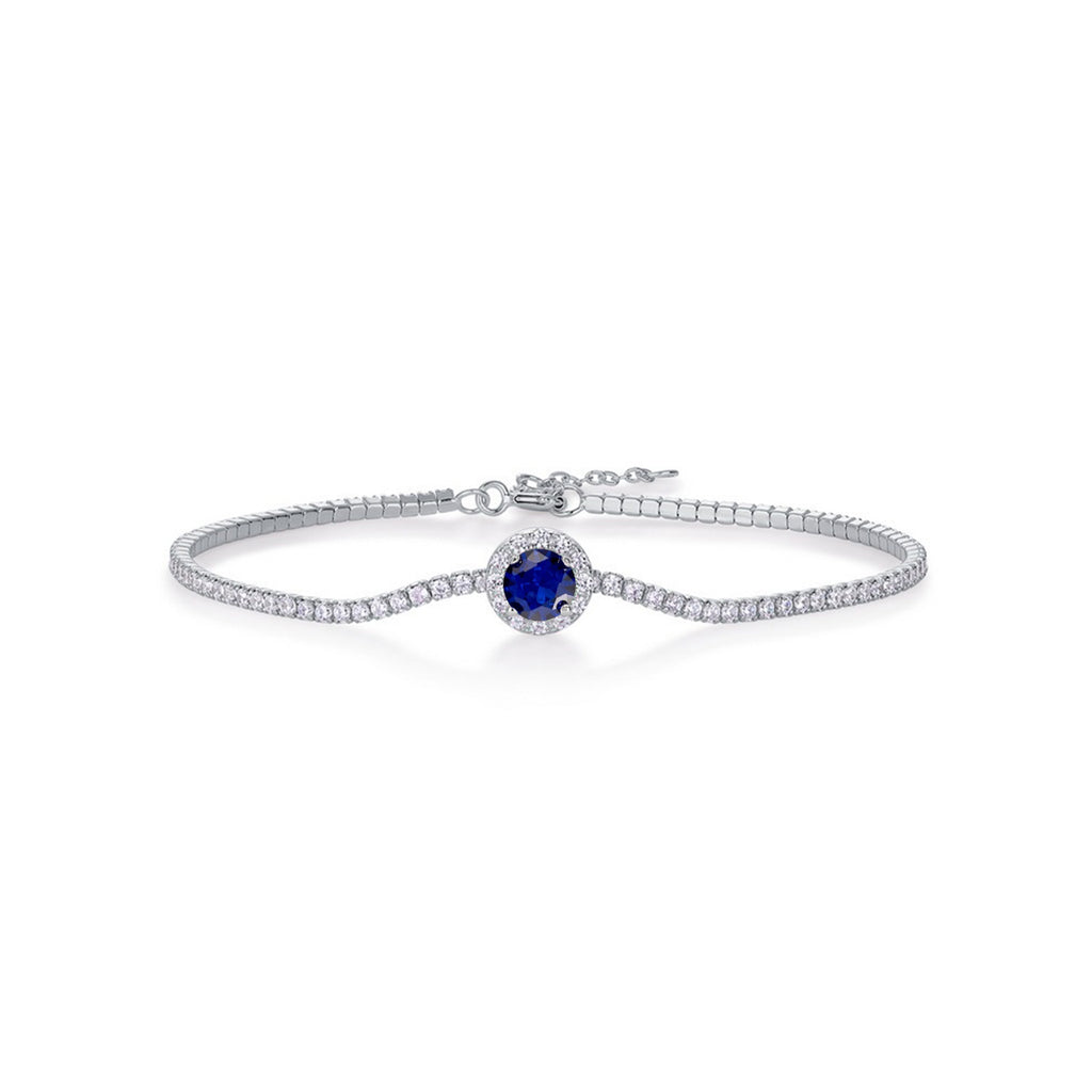 S925 Bracelet de tennis en argent sterling