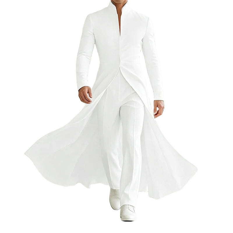 Blazer double poids homme avec un Lapel Notch