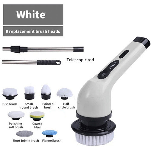 9in1 électrique Spin Scrbber Turbo Scrub brosse de nettoyage sans fil outil rechargeable