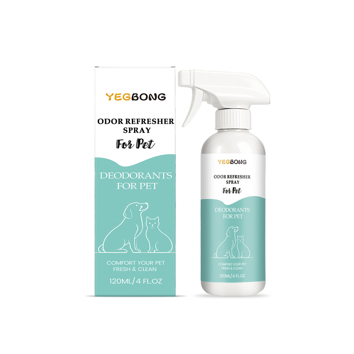 Spray de rafraîchissement d'odeur pour animal de compagnie