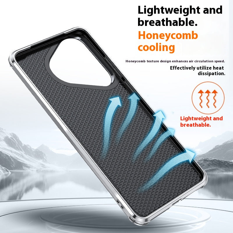 Étui de téléphone en cuir uni tout compris résistant à la chute