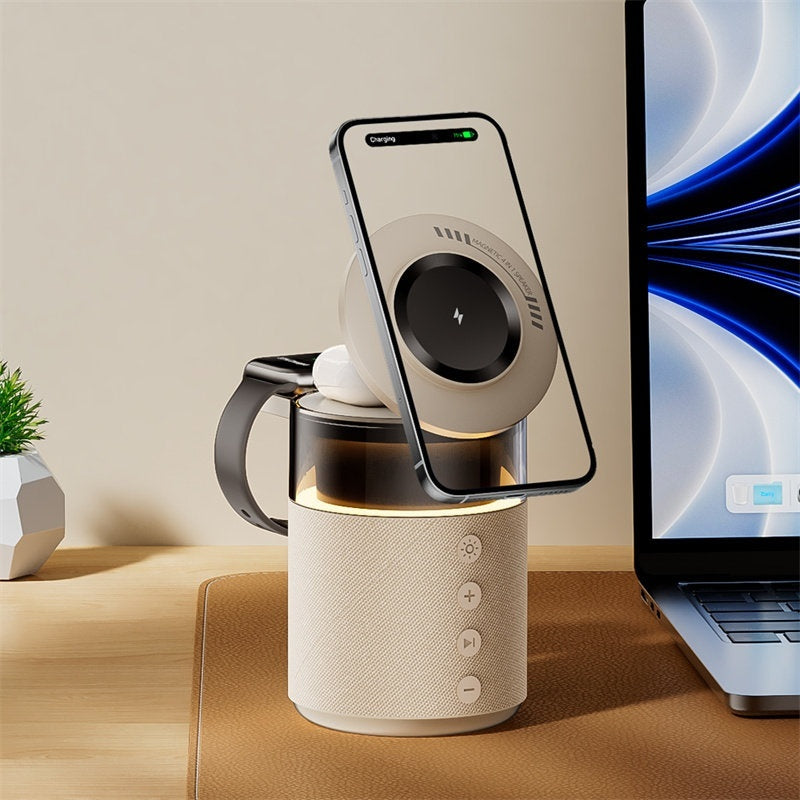 Chargeur de téléphone sans fil pour garçons et filles Haut-parleur Bluetooth multifonctionnel comme une Valentine