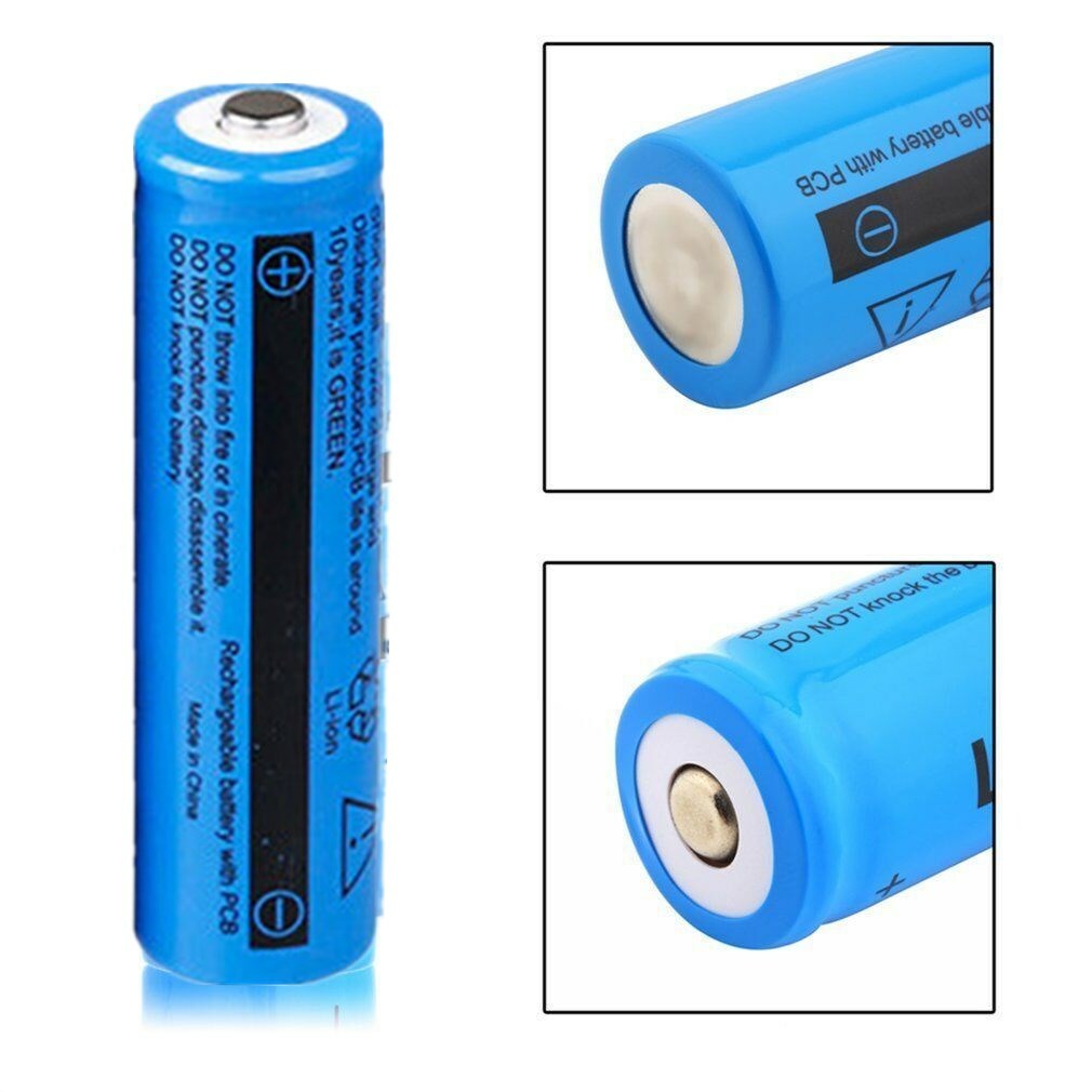 Batterie de 50 et 100pcs 3.7V Li-ion rechargeable 3000mAh 18650 Batteries pour lampe de poche de torche L