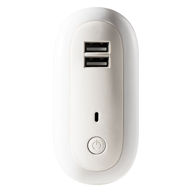 Lampe de nuit Ovale avec double port de recharge à distance de contrôle USB