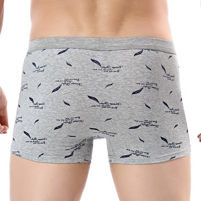 Pure Cotton U Convex Boxer Slips Mid-waist Sous-vêtements