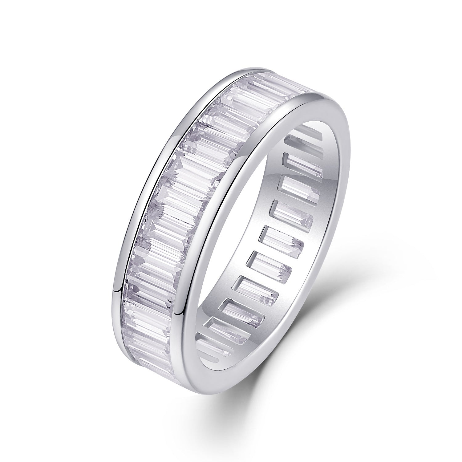 Haute qualité Versatile Anneau Européen et American Non-Fading Moissanite Femmes
