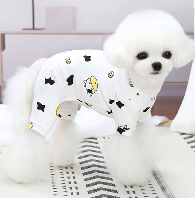 Coton mignon Pet pyjama chiot vêtements de chien printemps et automne