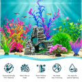 8Pcs Aquarium Decor Set