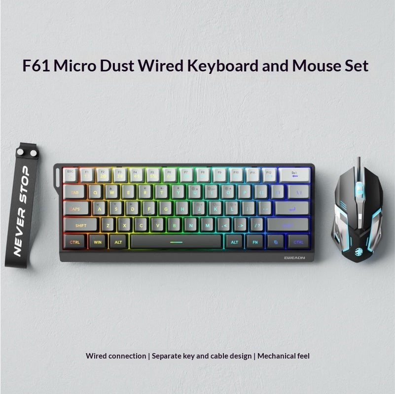 Wireless Keyboard and Mouse with a Mechanical Feel