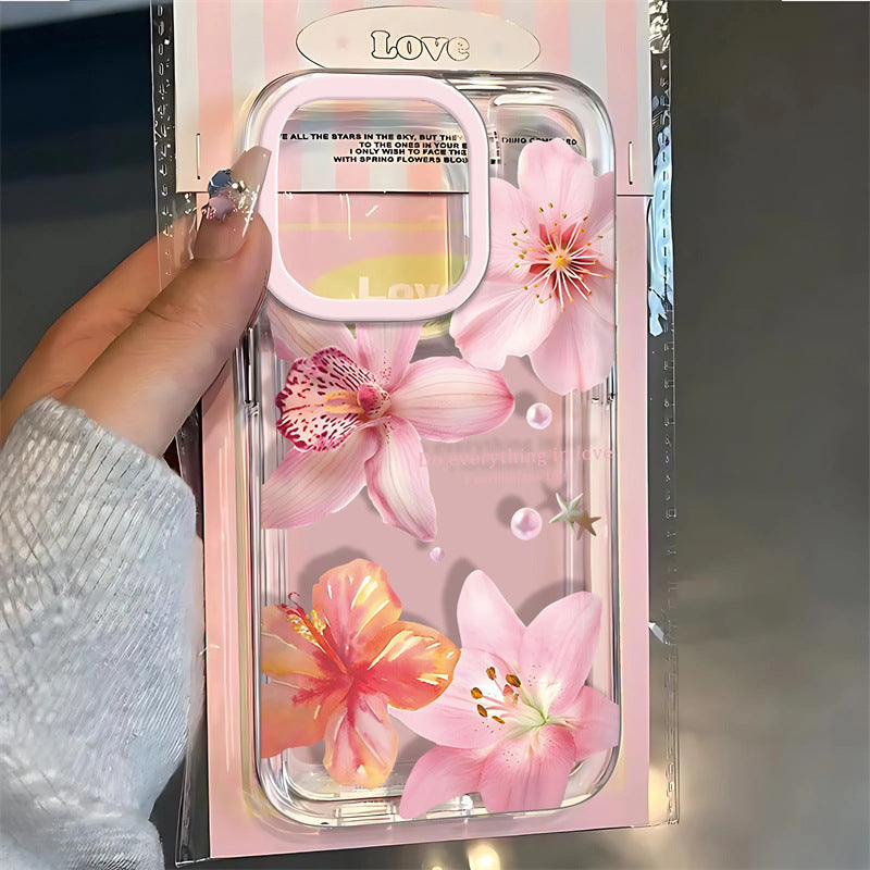 Lily Flower Non Slip Drop Housse téléphonique de preuve