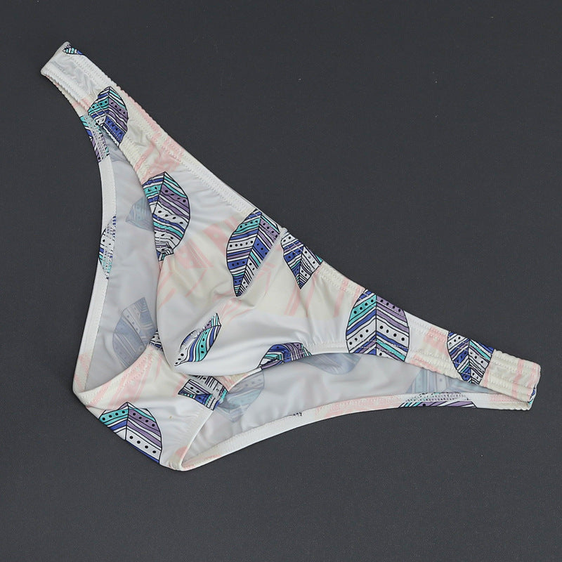 T-back hommes Mesh Slips Tête Sexy Gay Low Waist Impression camarade en stock en gros