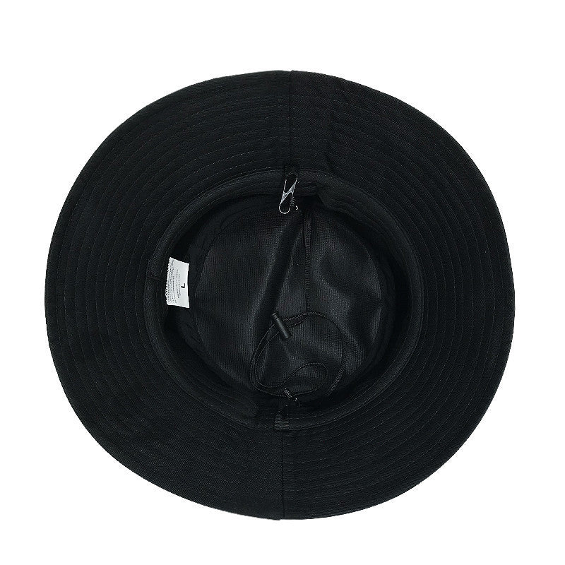 Chapeau de pêche à l'écran solaire tout-match avec corde coupe-vent avec grand brim